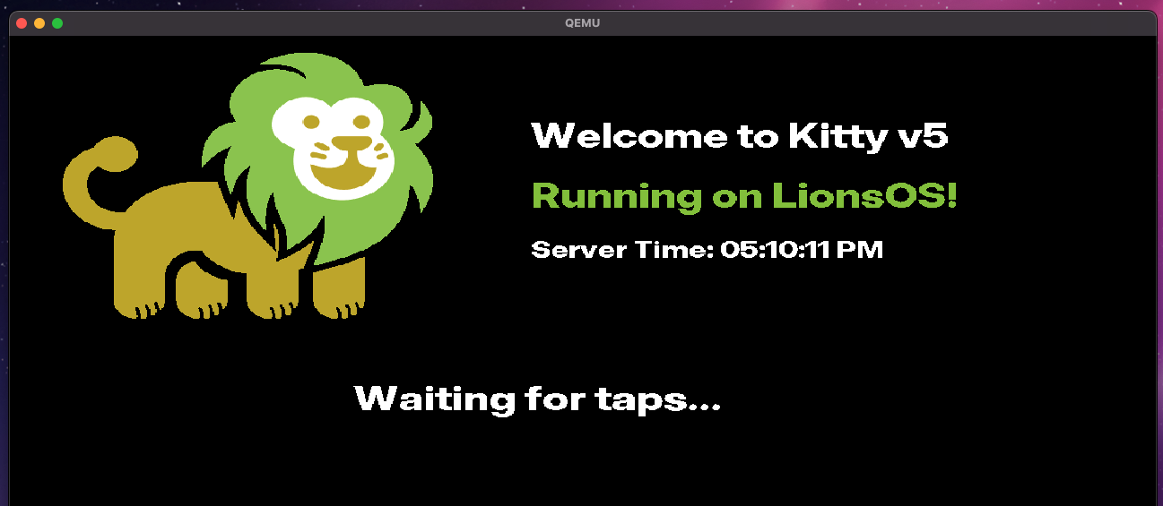 Picture of Kitty user interface