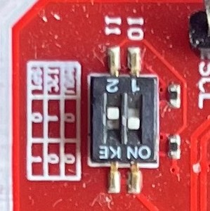PN532 NFC card reader DiP switch configuration